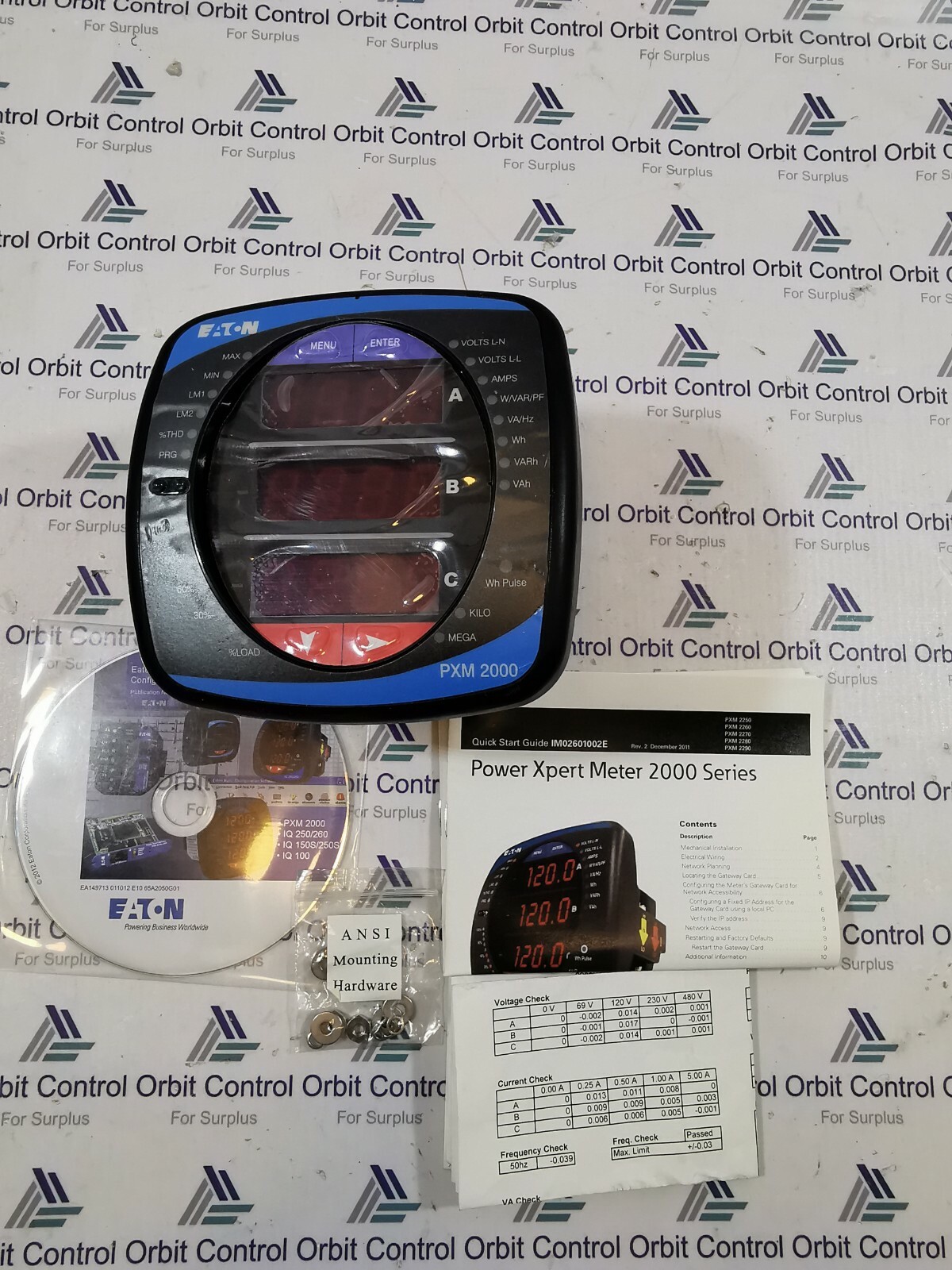 Eaton PXM2250MA55405 Eaton PXM2250MA55405 PXM2250 Meter/Display 50Hz 5A 24-48V DC 8