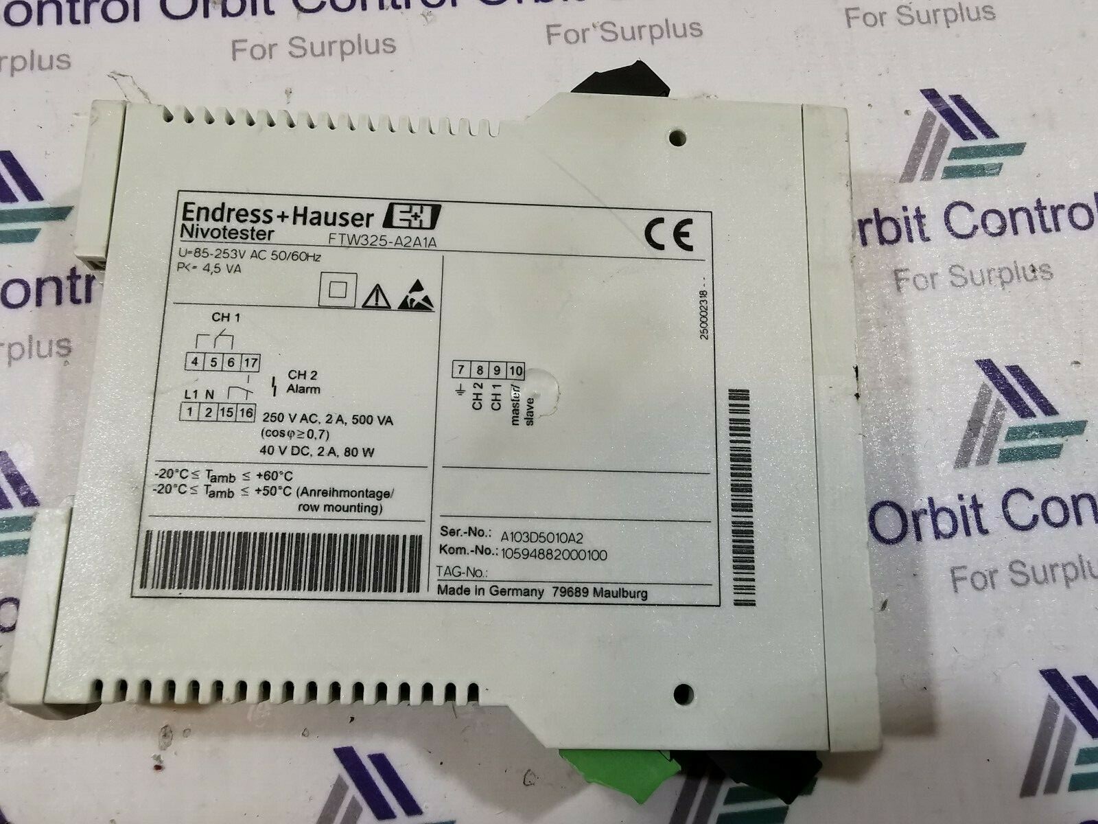 Endress+Hauser FTW325-A2A1A 1 Lot 2Pcs Endress+Hauser Nivotester FTW325-A2A1A 3