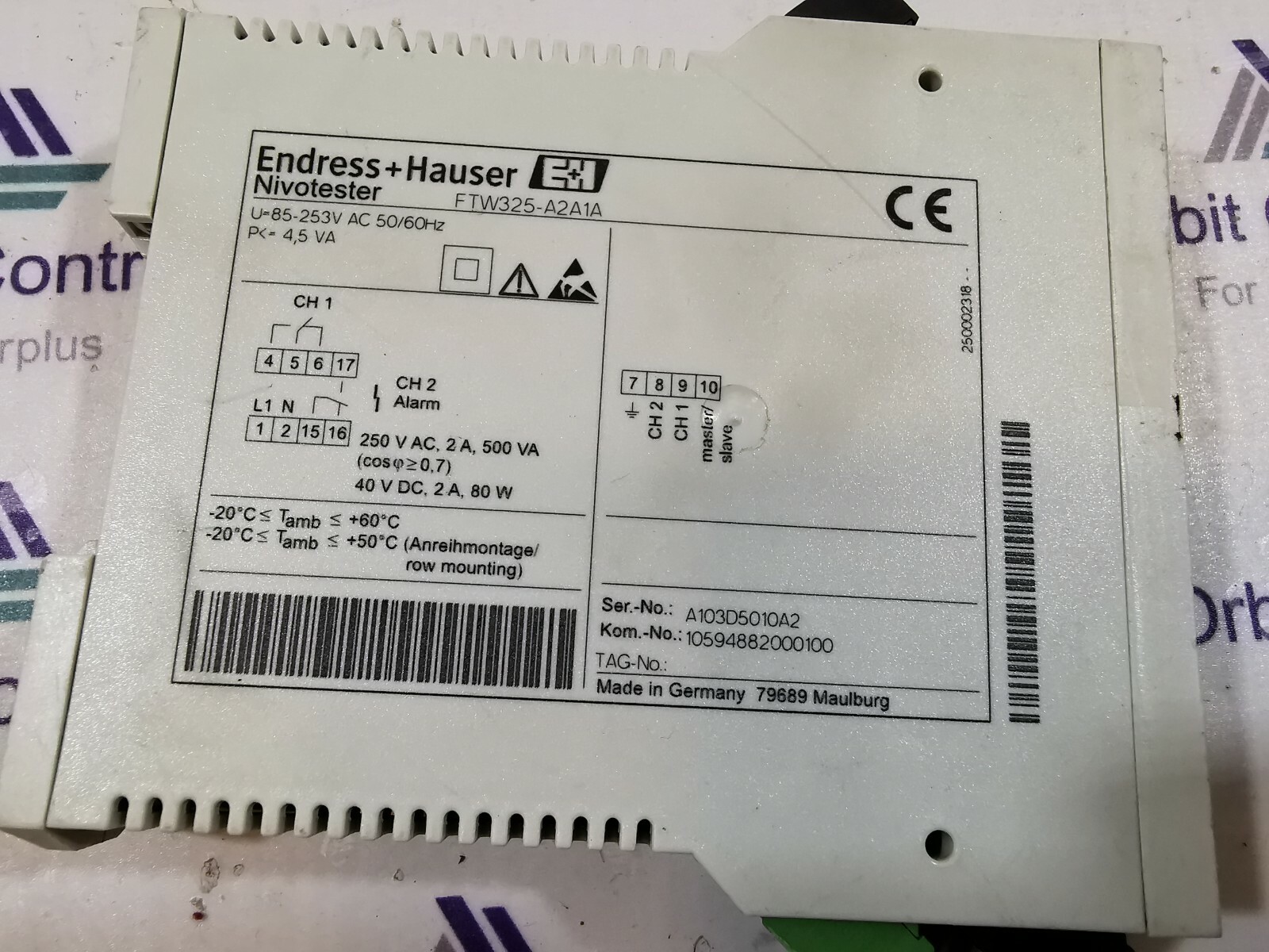Endress+Hauser FTW325-A2A1A 1 Lot 2Pcs Endress+Hauser Nivotester FTW325-A2A1A 4
