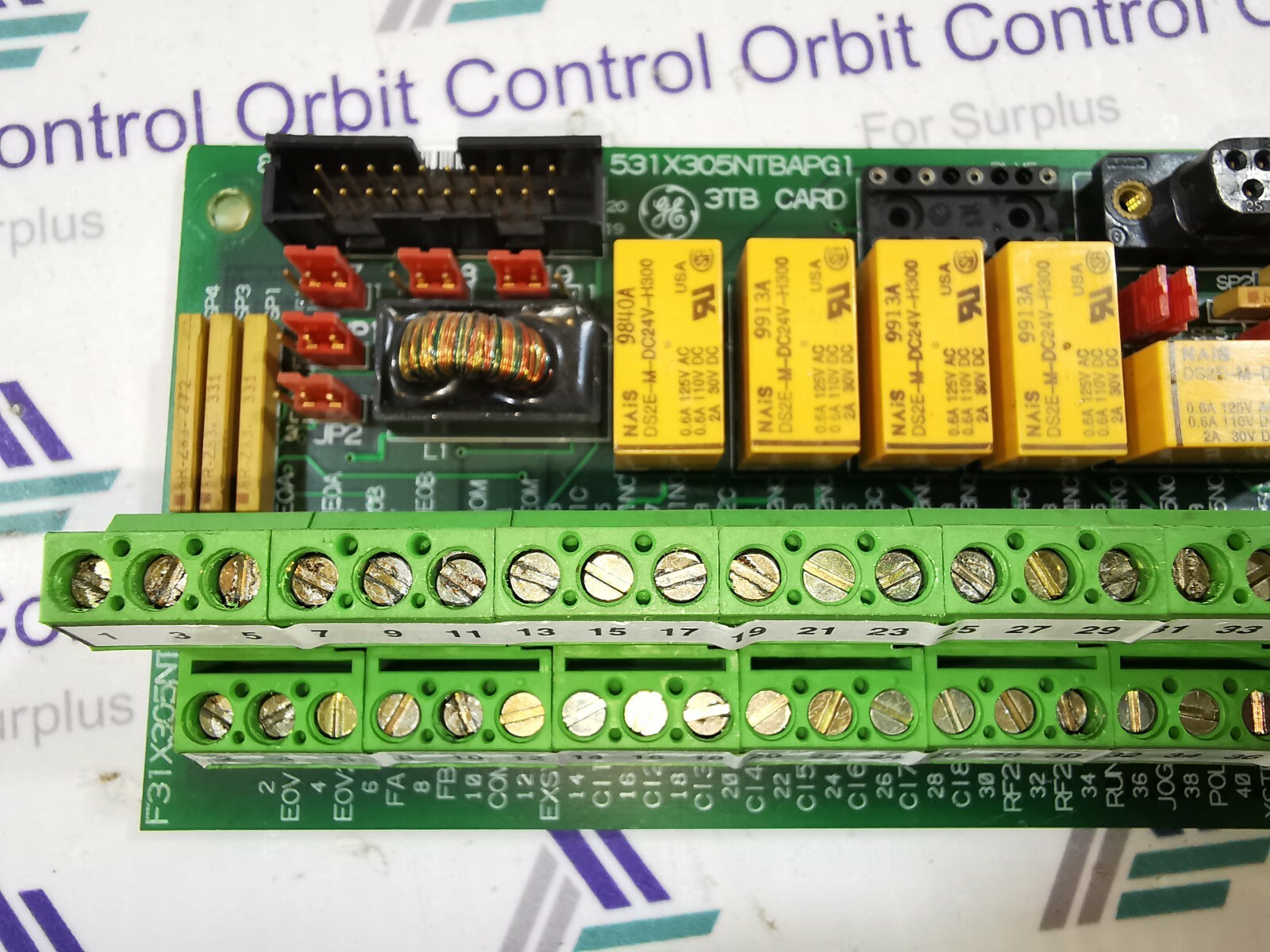 GE 531X305NTBAPG1 GE 531X305NTBAPG1 3TB Terminal Board 3