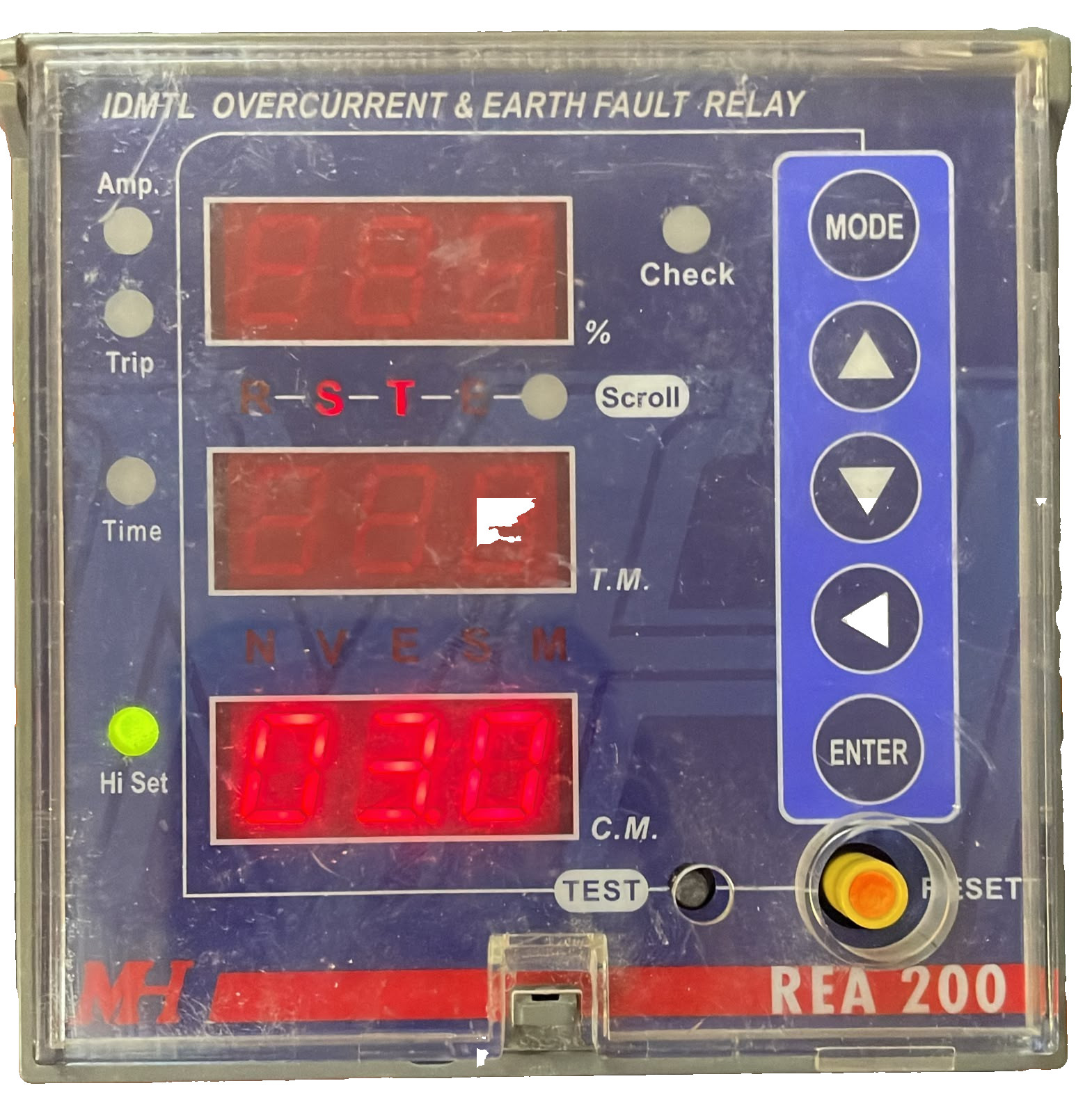 REA 200 IDMTL OVERCURRENT & EARTH FAULT RELAY