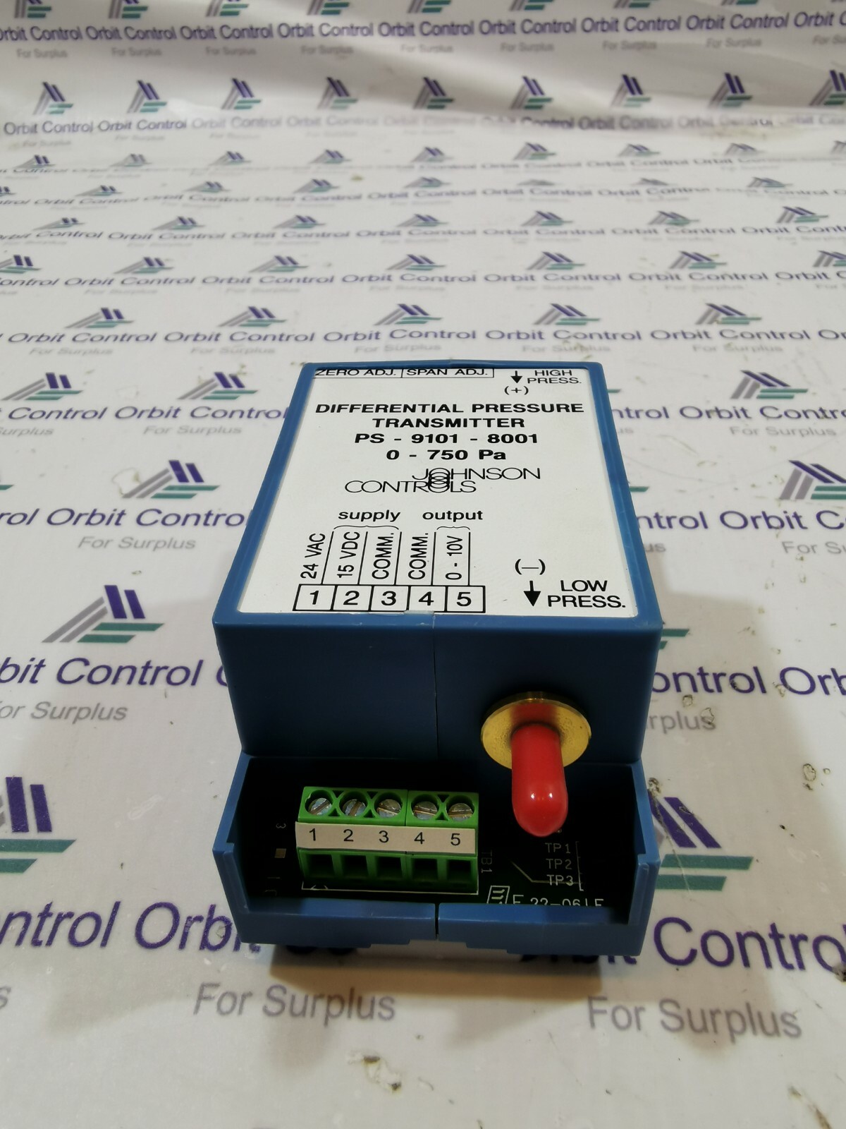 Johnson Controls PS-9101-8001 JOHNSON CONTROLS PS-9101-8001 DIFFERENTIAL PRESSURE TRANSMITTER / L0637 3