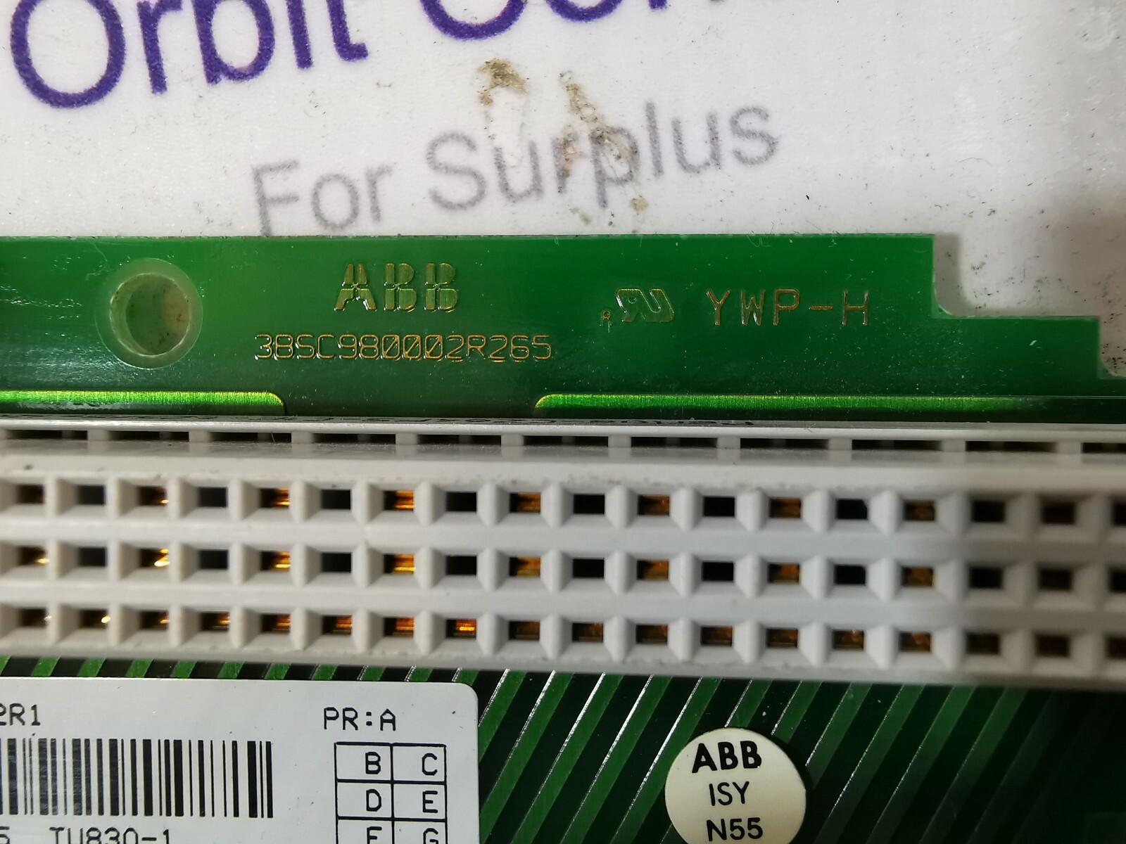 ABB 38SC980002R265 TU830-1 ABB 38SC980002R265 pcb board 3BSE006372R1 6