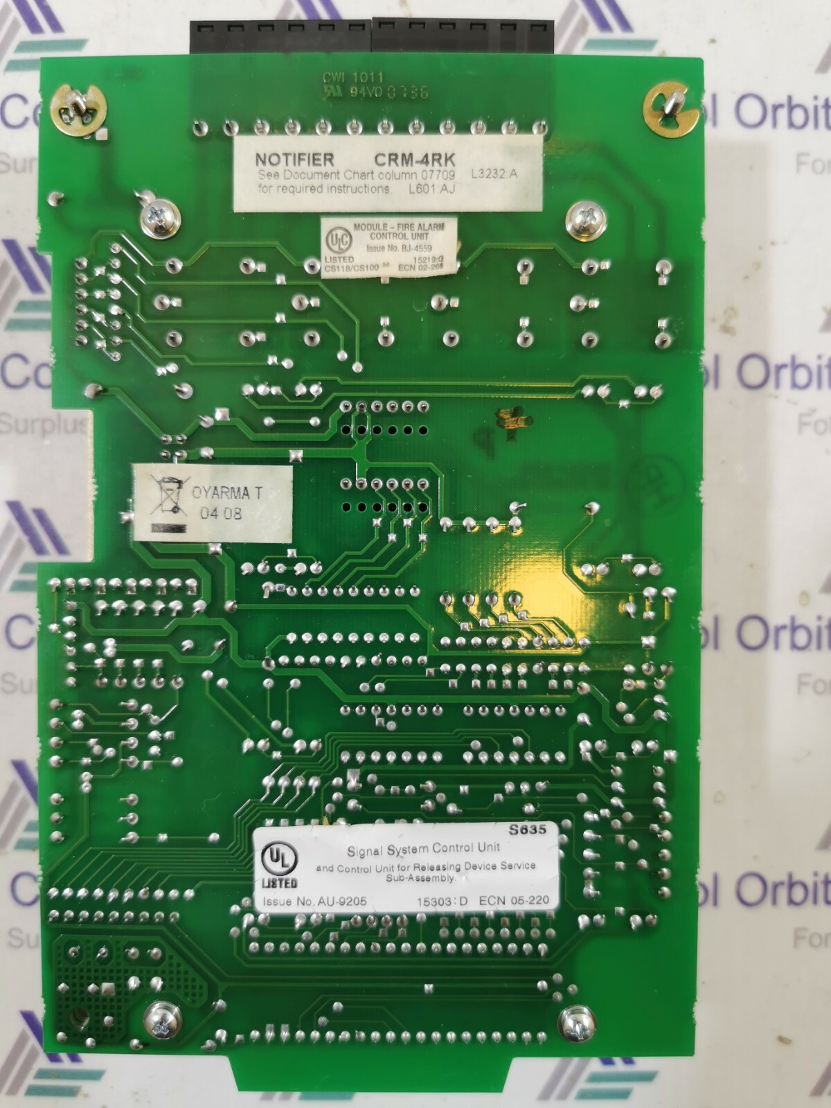 NOTIFIER CRM-4RK NOTIFIER CRM-4RK MODULE FIRE ALARM CONTROL UNIT 8