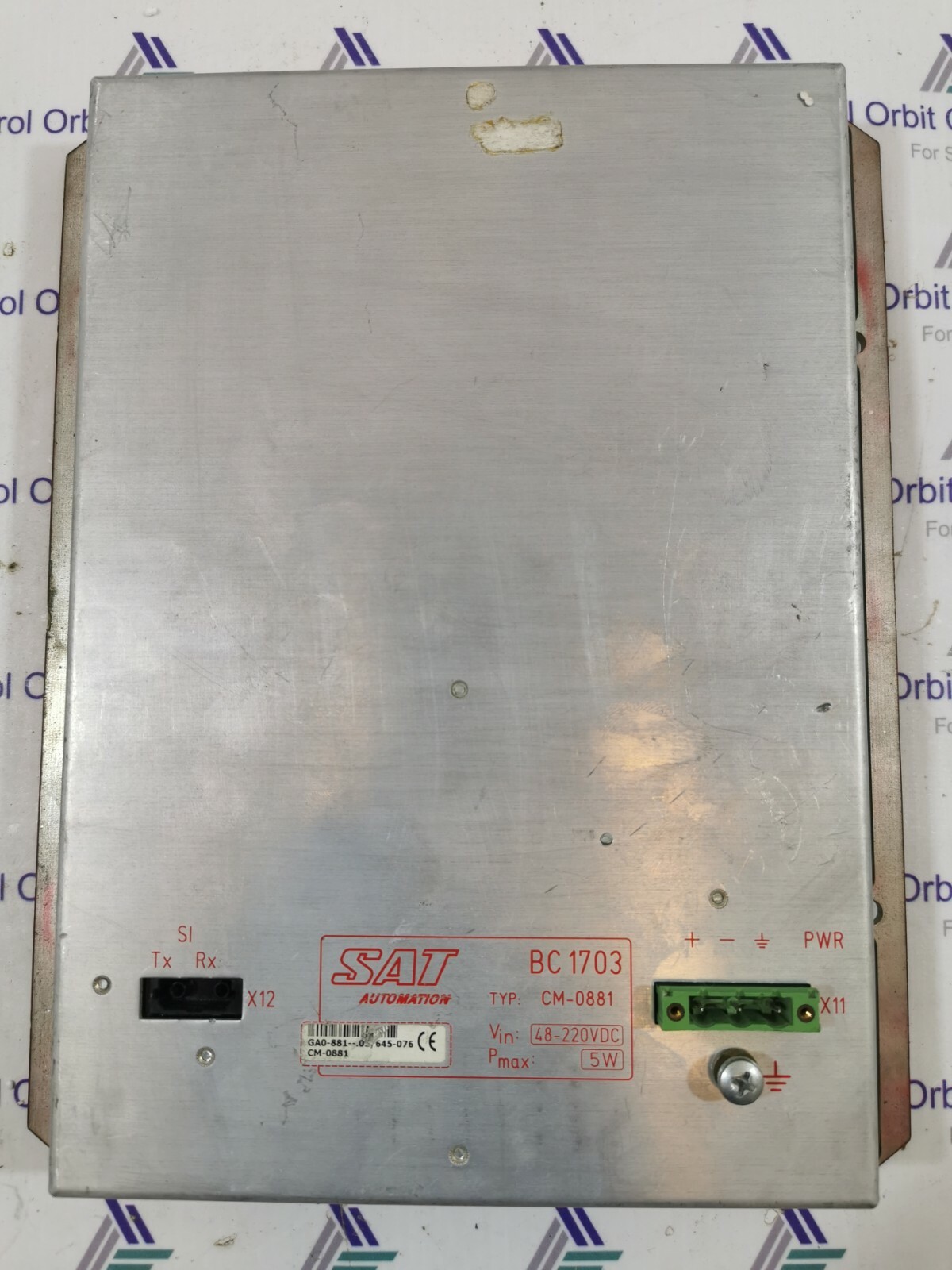 SAT BC 1703 SAT Automation BC 1703 Panel CM-0881 8
