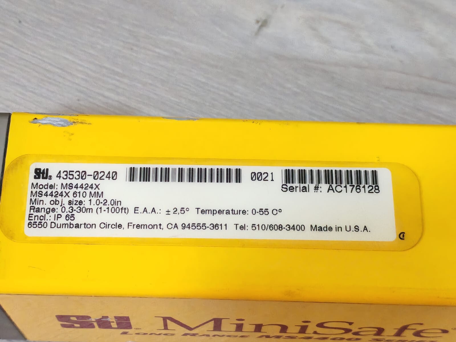 STI MS4424X STI MINISAFE MS4424X LONG RANGE MS4400 SERIES 3