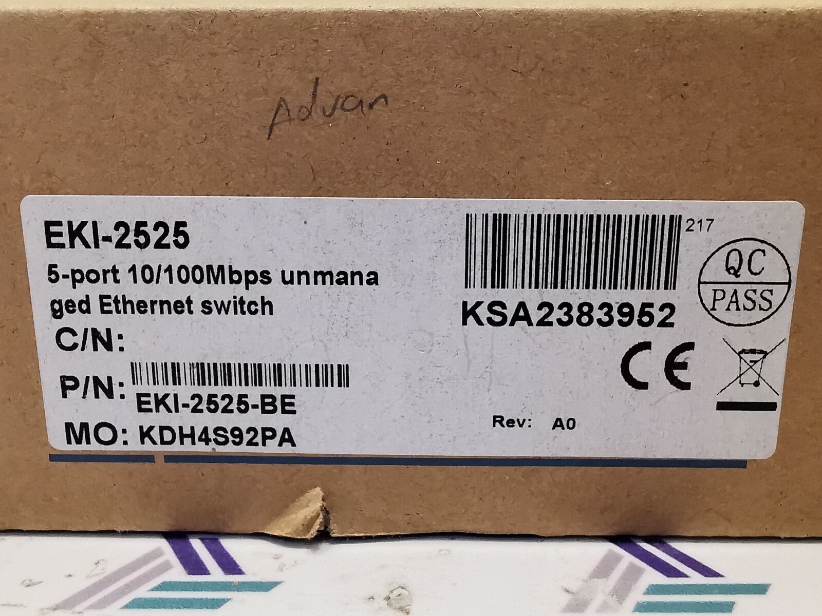 Advantech PORT-10 Advantech EKI-2525-BE 5-Port 10/100Mbps Industrial Unmanaged Ethernet Switch 2