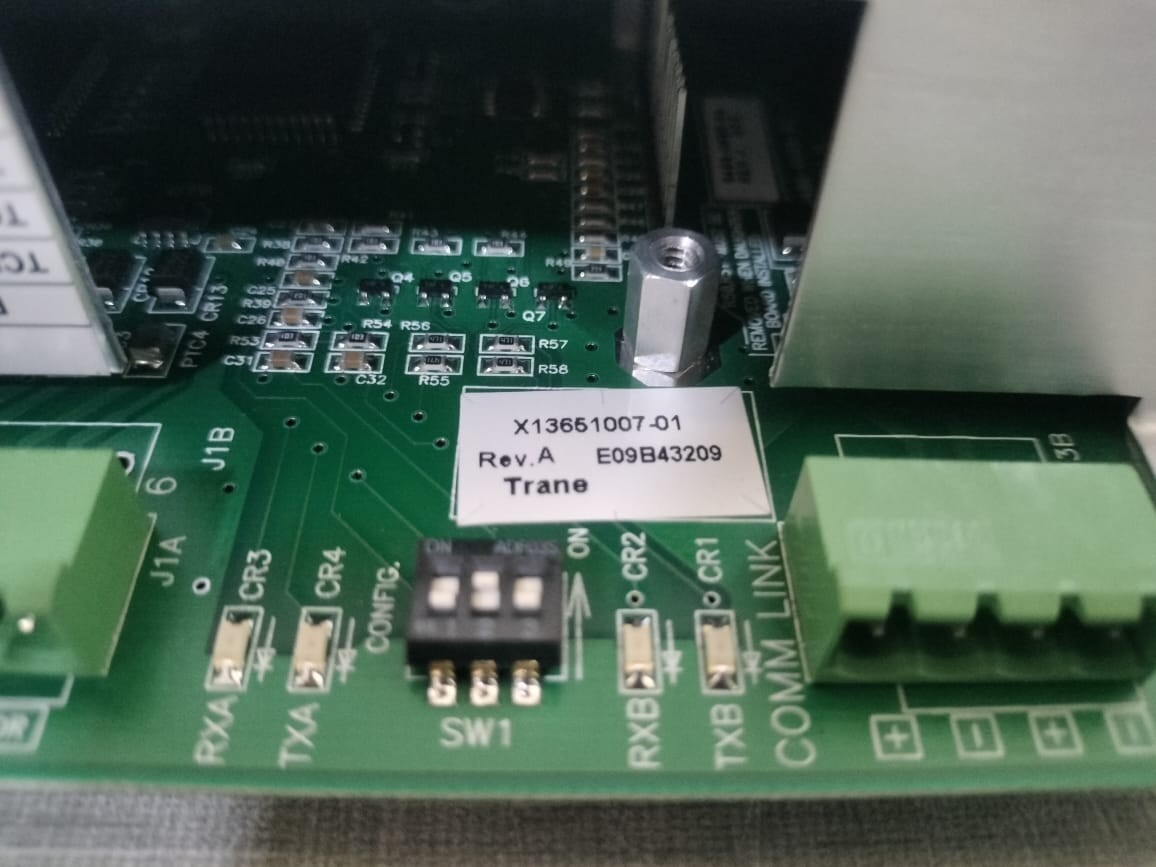 Trane MOD01394 TRANE MOD01394 MODULE COM4 INTERFACE REF:X13651007-01-0 REV A E09B43209 6