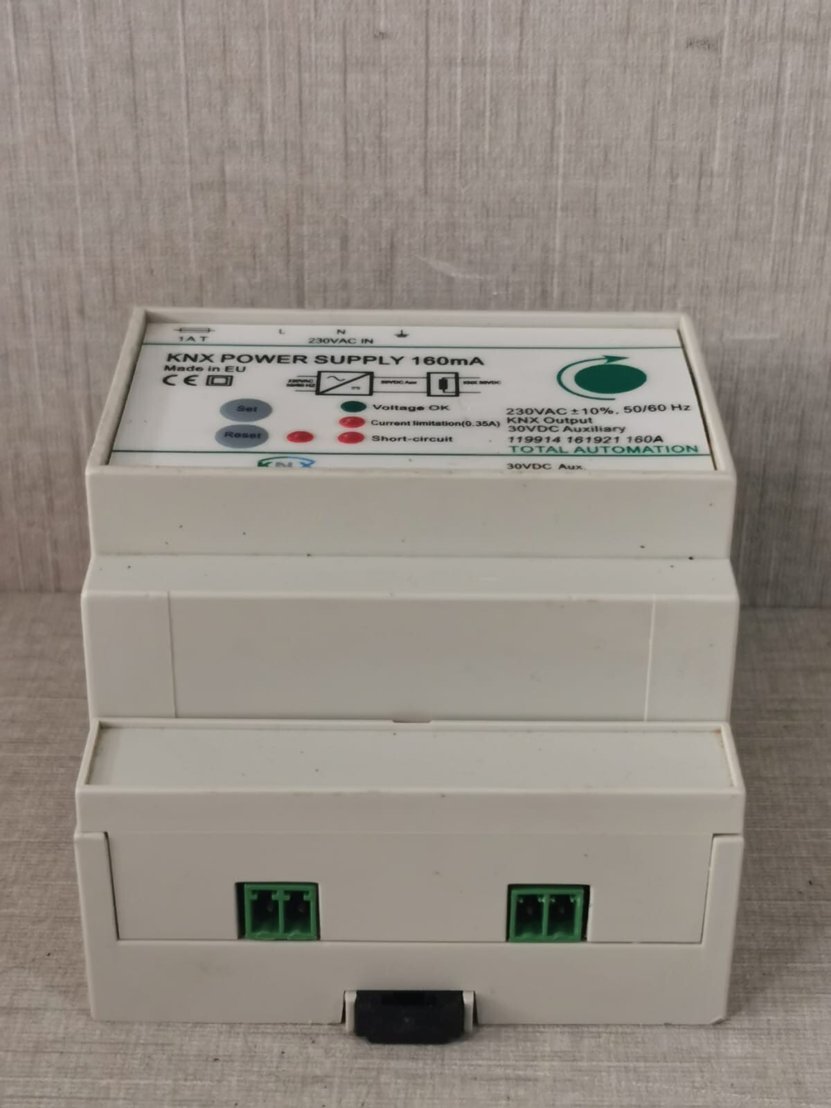 KNX 16 mA KNX POWER SUPPLY 160 mA TOTAL AUTOMATION 4