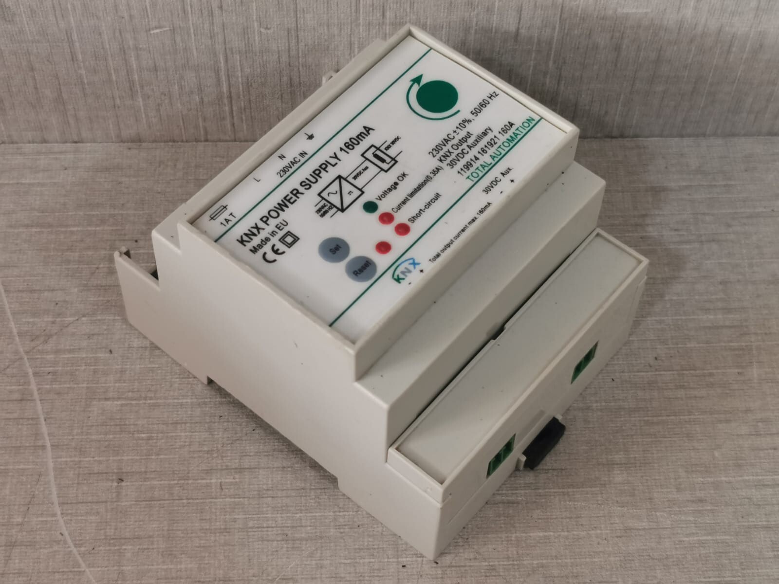 KNX 16 mA KNX POWER SUPPLY 160 mA TOTAL AUTOMATION 7
