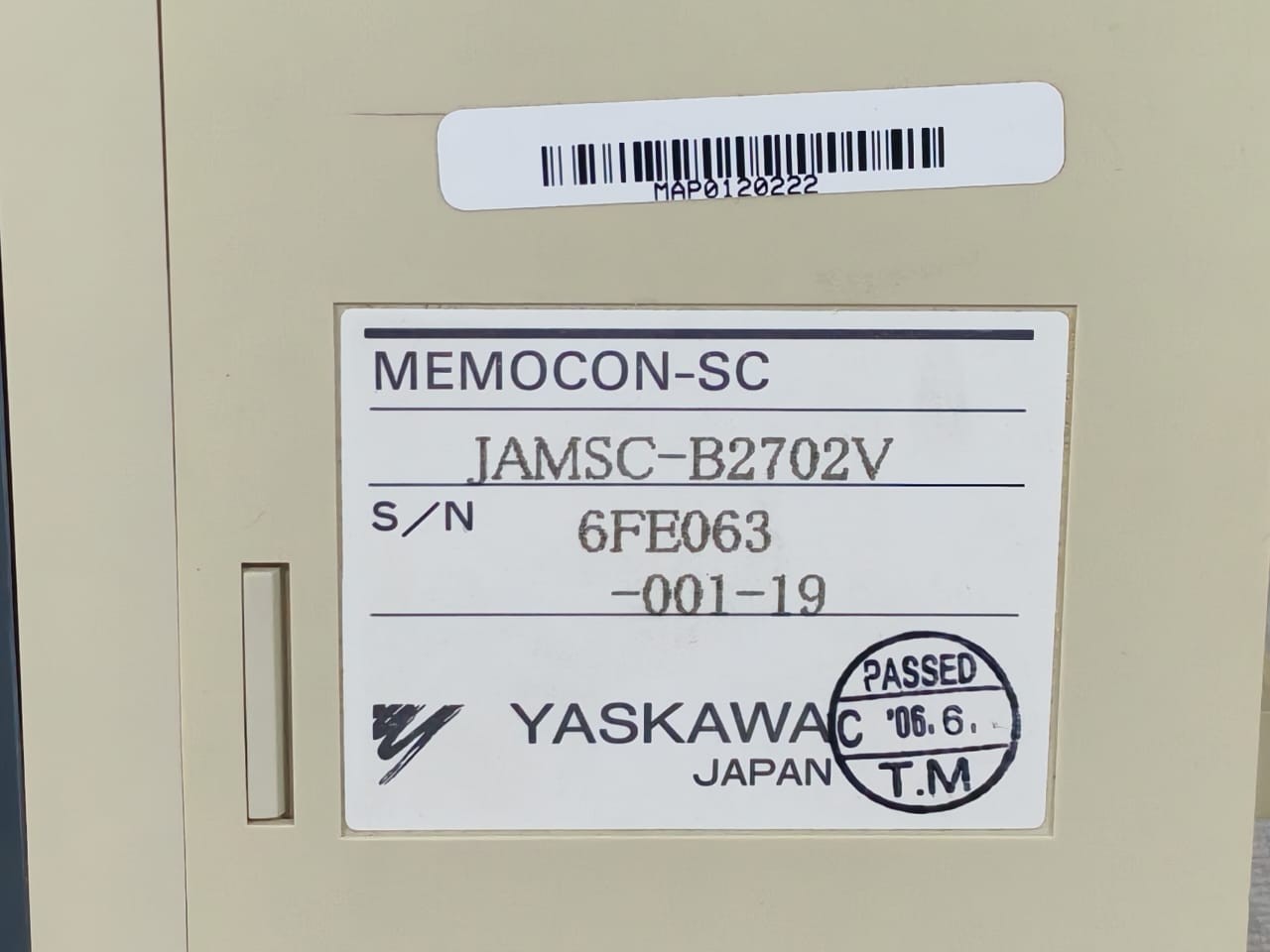 Yaskawa JAMSC-B2702V YASKAWA MEMOCON-SC JAMSC-B2702V PLC POSITIONER MODULE 3