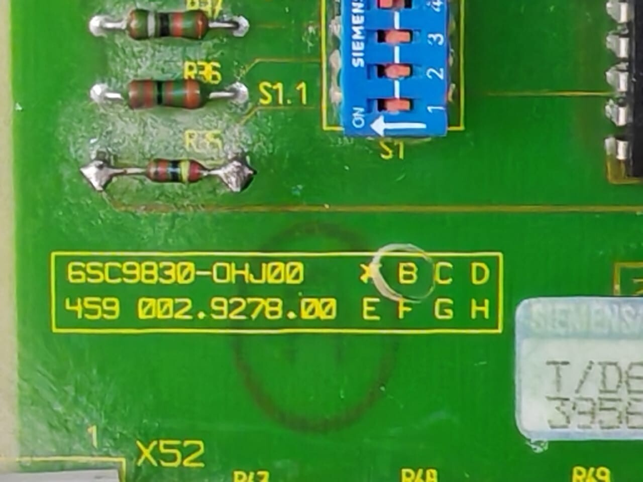 Siemens 6SC9830-OHJ00 SIEMENS SIGNAL 6SC9830-OHJ00 / 6SC9830OHJ00 INTERFACE MODEL 2