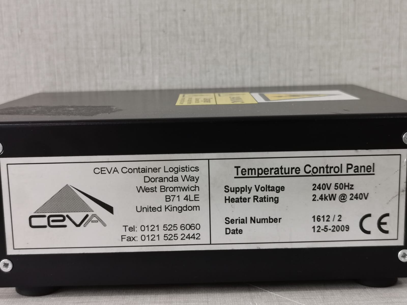 CEVA ATR142 CEVA TEMPERATURE CONTROL PANEL ATR142 PIXSYS 7