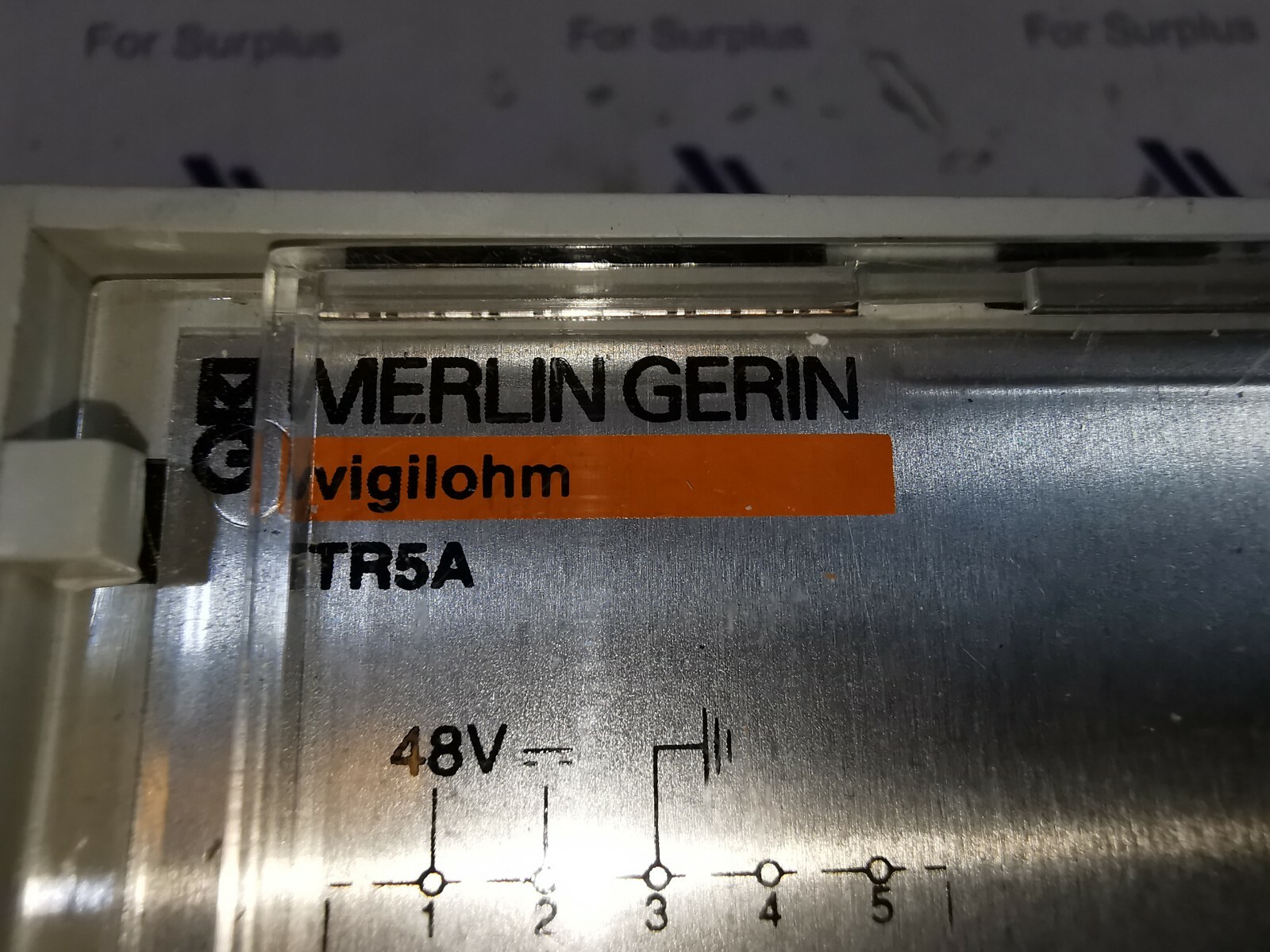 Schneider Electric TR5A Vigilohm TR5A 48V Permanent insulation monitoring device Merlin Gerin 5