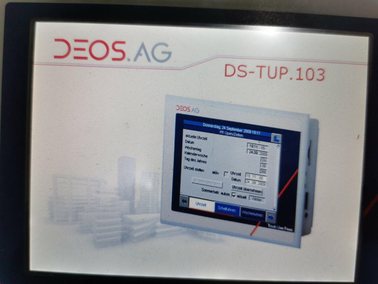 DEOS AG-360106 DEOS.AG 360106 Touch User Panel DS-TUP.103 8