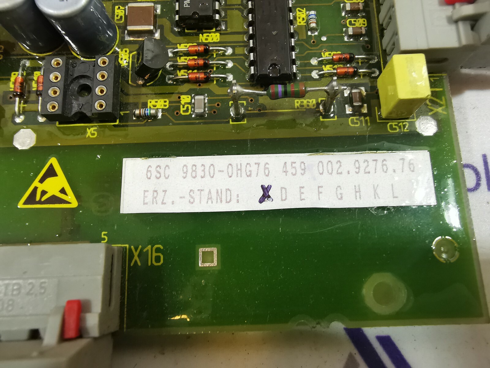 Siemens SIMODRIVE SIEMENS SIMODRIVE 6SC 9830-0HG76 BOARD 3