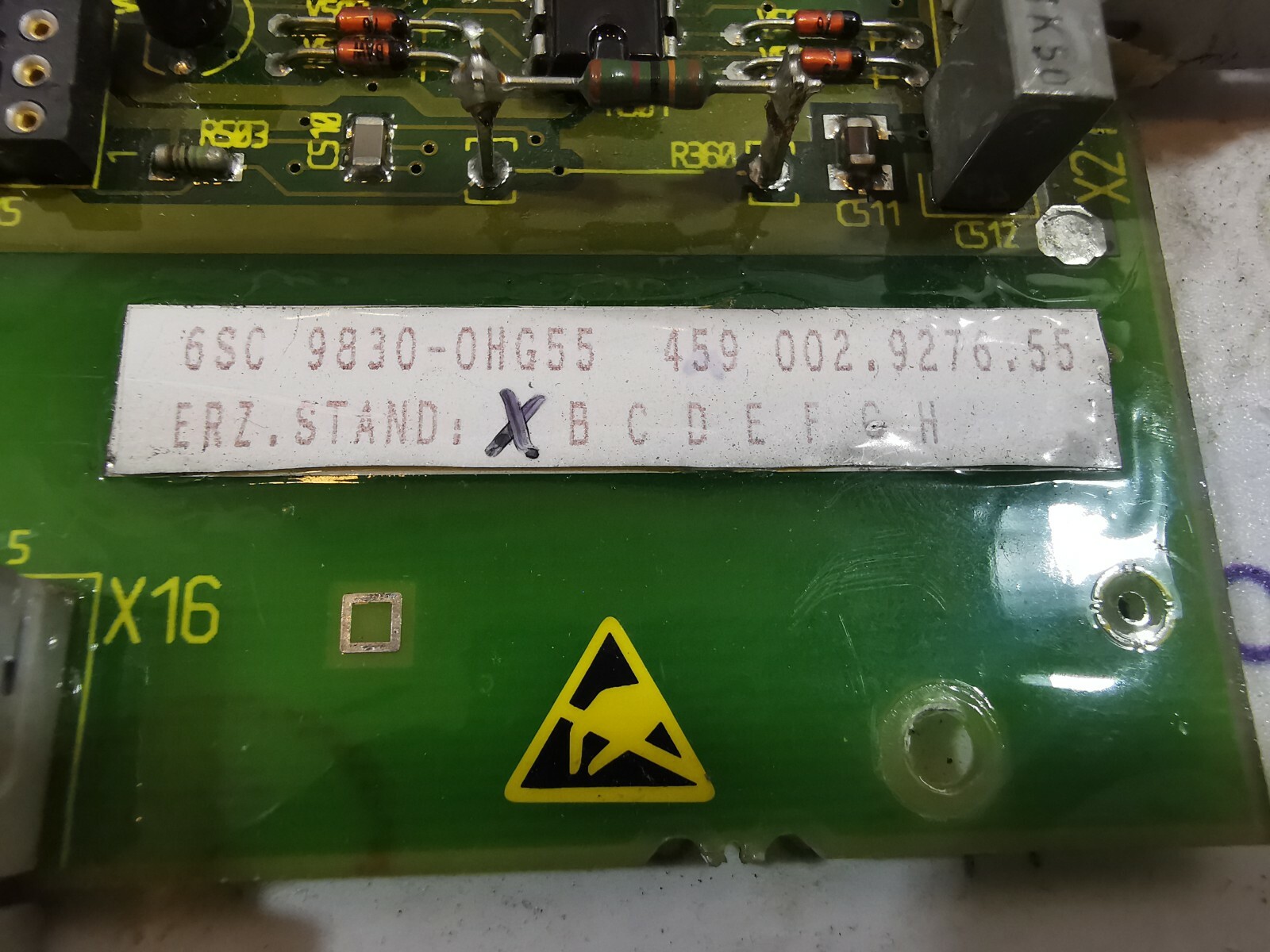 Siemens 6SC-9830-0HG55 SIEMENS 6SC 9830-0HG55 CIRCUIT BOARD 3