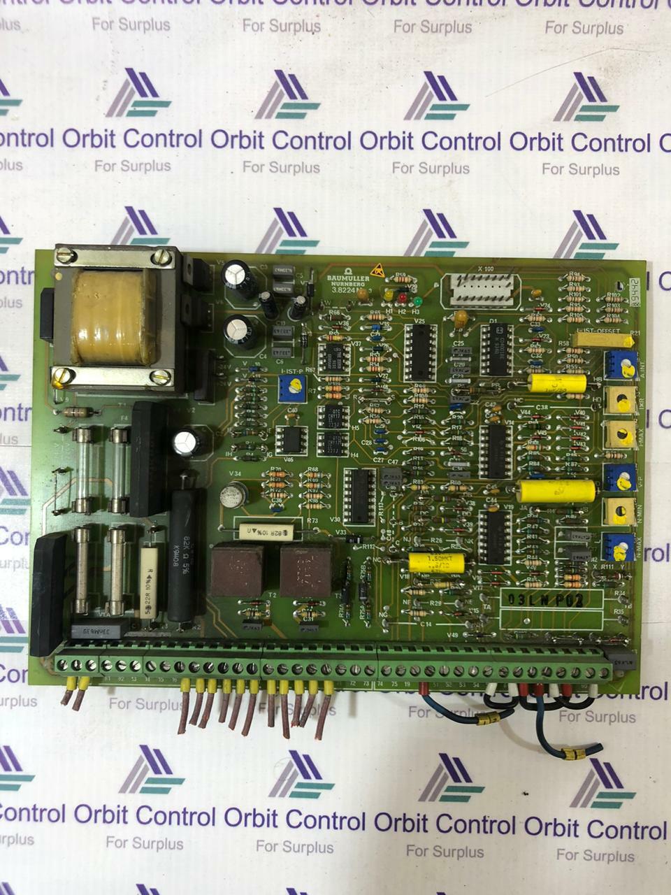 Baumuller 3.8224MA3 3.8224MA3 CONTROL BOARD BAUMÜLLER 4