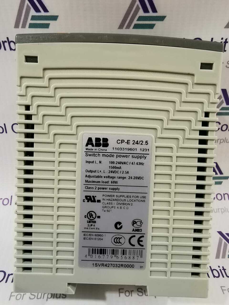 ABB 1SVR427032R0000 ABB CP-E 24/2.5 Switch Mode Power Supply 1SVR427032R0000 5