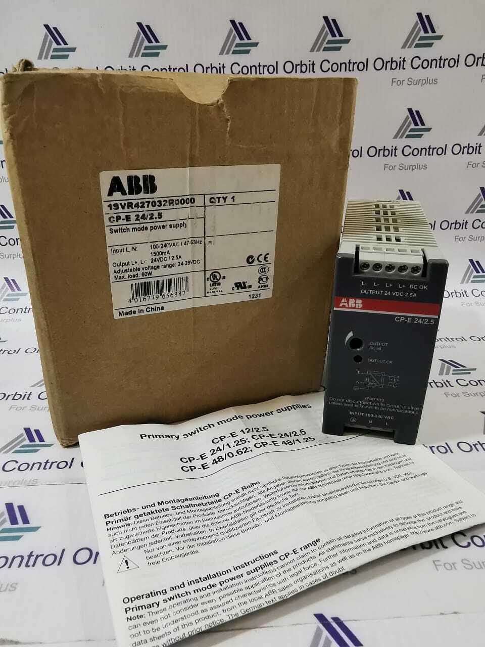 ABB CP-E 24/2.5 Switch Mode Power Supply 1SVR427032R0000