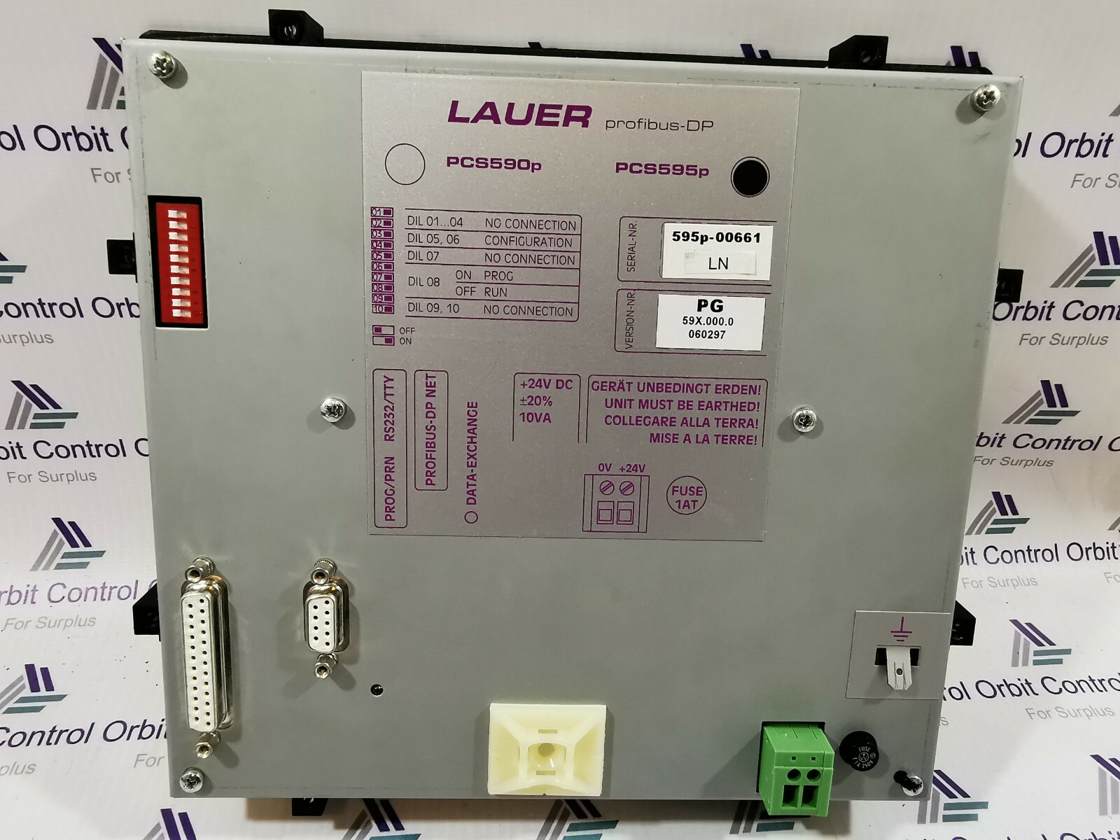 LAUER PCS 595p LAUER PROFIBUS DP PCS 595p OPERATOR PANEL PCS595p 3