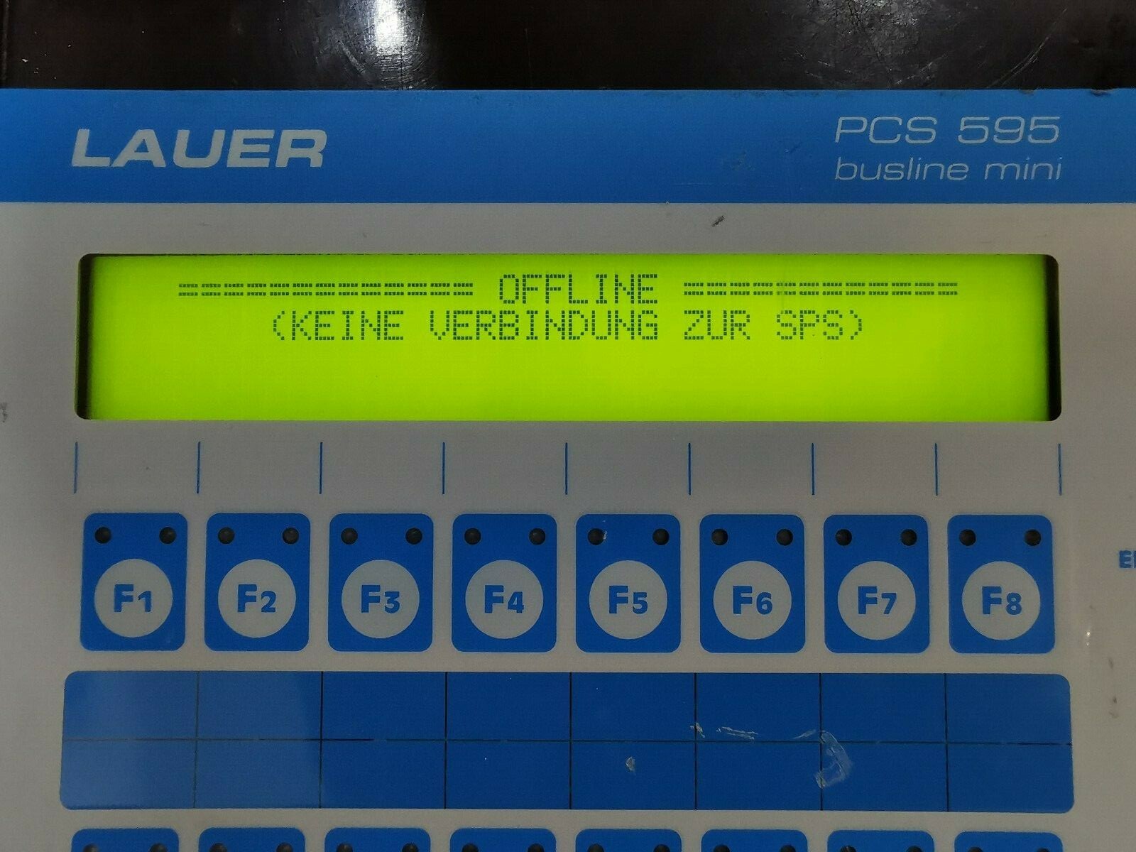 LAUER PROFIBUS DP PCS 595p OPERATOR PANEL PCS595p