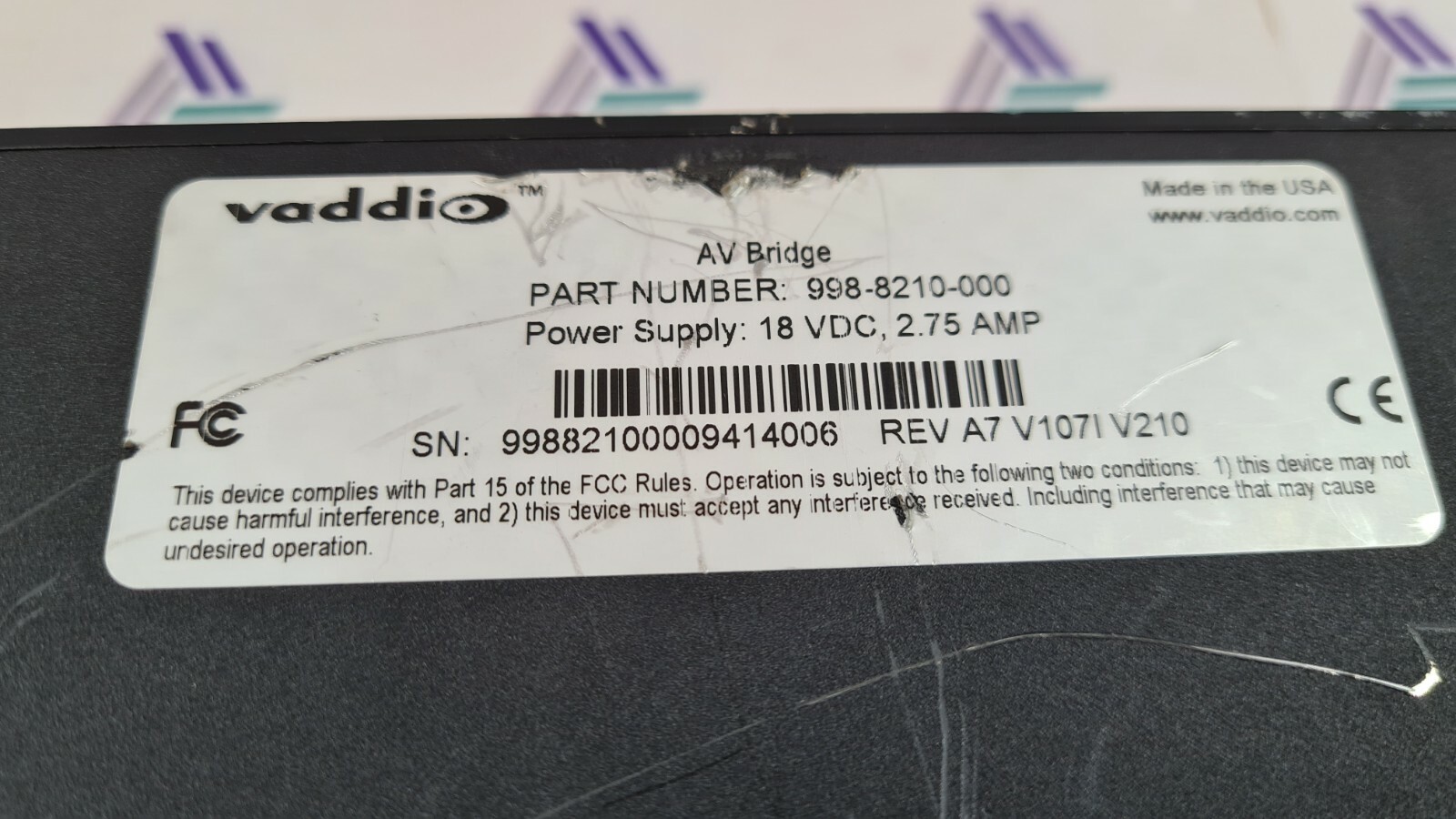 Vaddio 998-8210-000 Vaddio 998-8210-000 AV Bridge HD Video and Audio Encoder 7