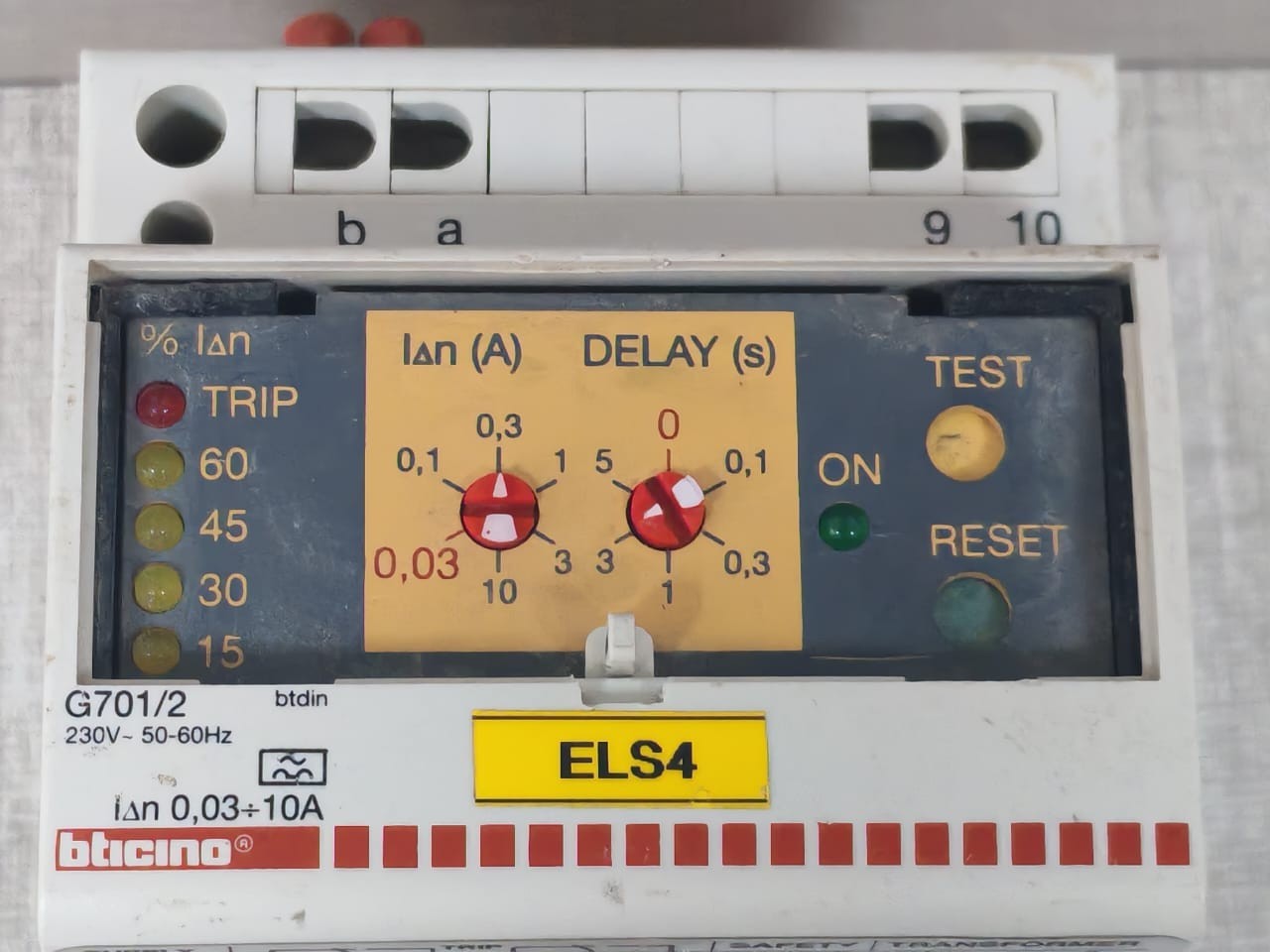 BTICINO G701/2 Bticino G701/2 Earth Leakage Relays 230V-50-60Hz 2