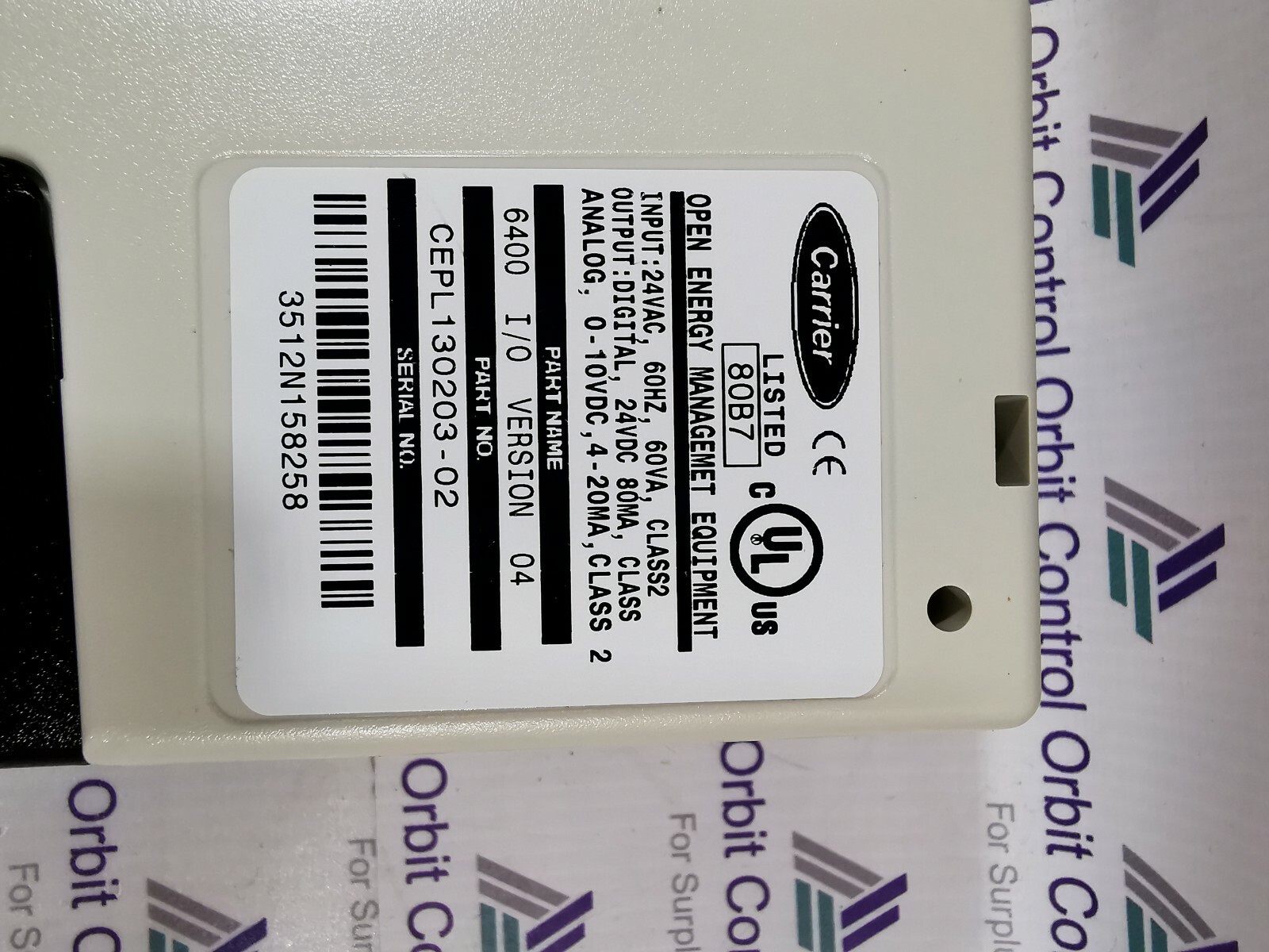 Carrier CEPL130203-02 Carrier CEPL130203-02 Comfort Control Module V1.13 6