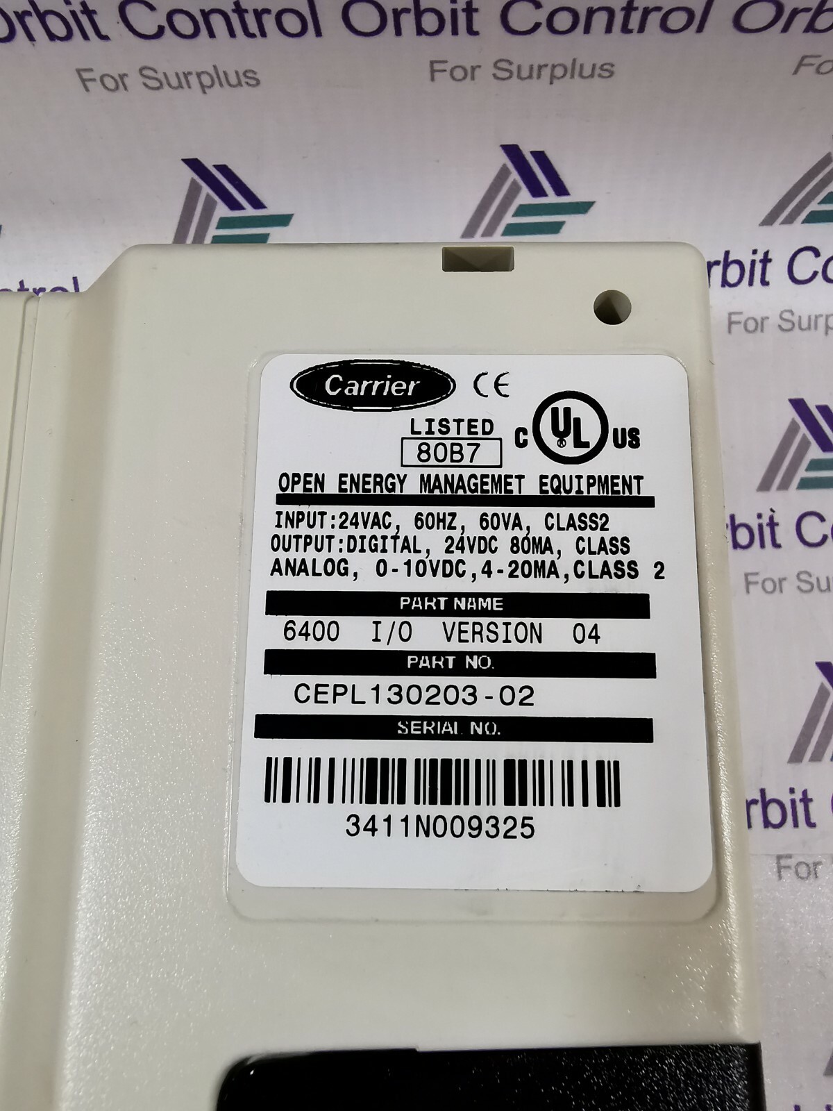 Carrier CEPL130203-02 Carrier CEPL130203-02 Comfort Control Module V1.12 5