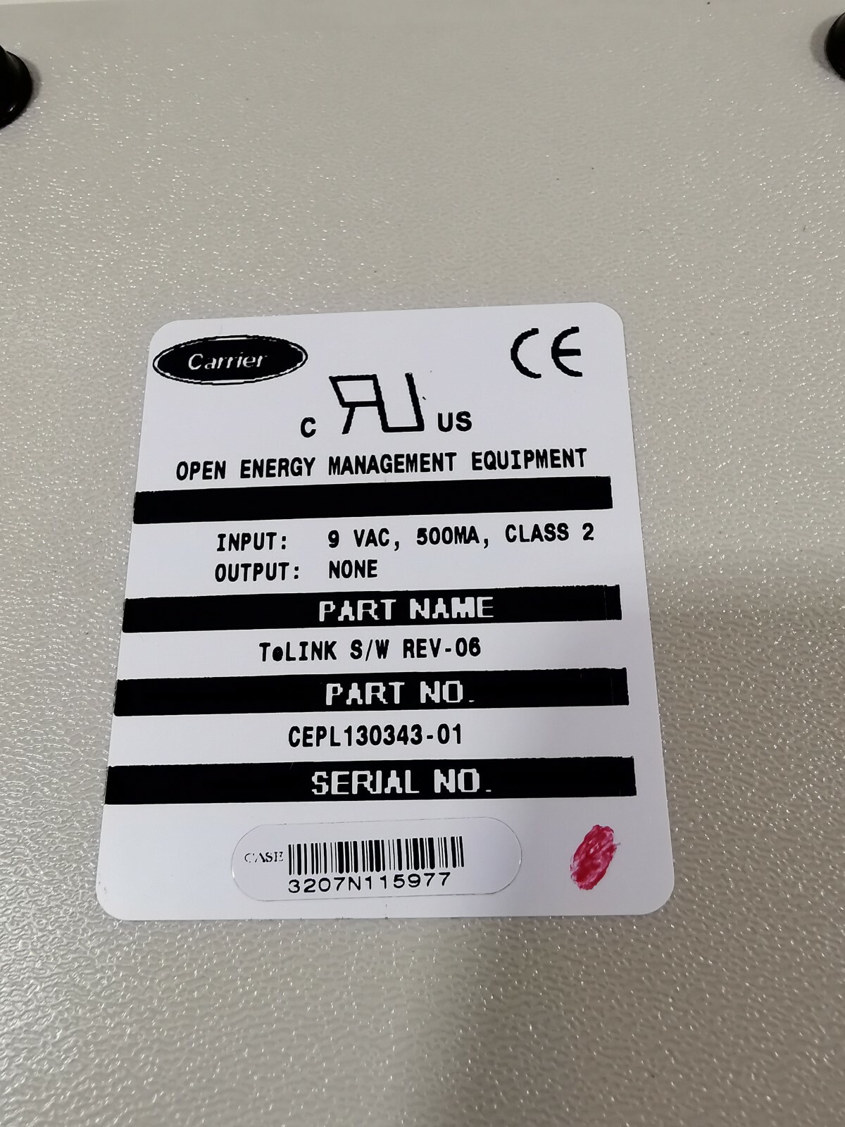 Carrier CEPL130343-01 Carrier CEPL130343-01 COMPORT NETWORK 5