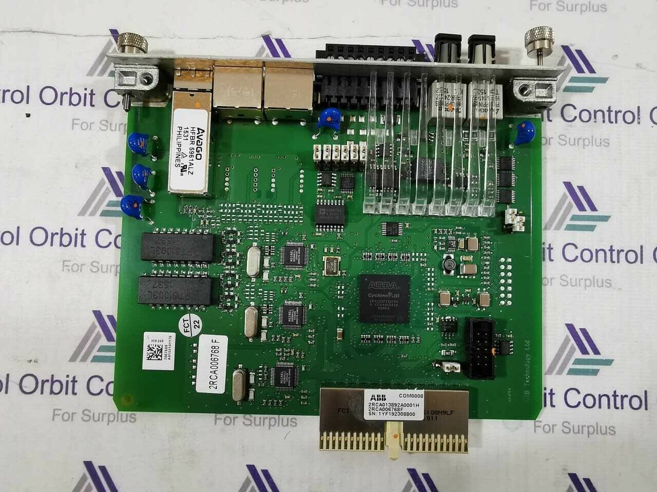 ABB COM0008 2RCA013892A0001H / 2RCA006768 F PC BOARD