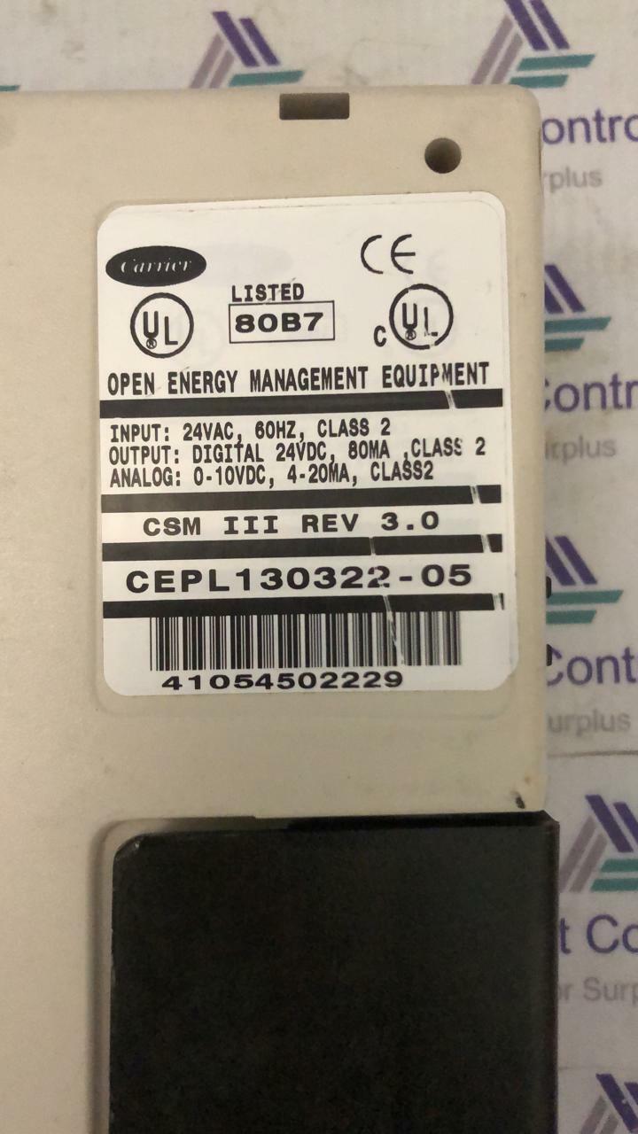 Carrier CEPL130322-05 Carrier Chiller Controller CEPL130322-05 Rev 3.0 4