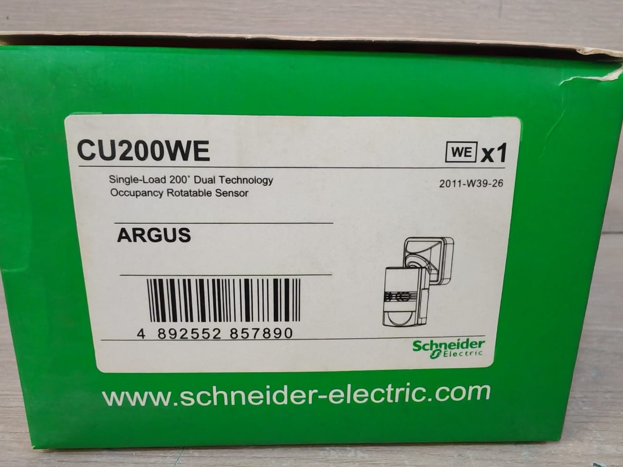 Schneider Electric LOAD-200 SCHNEIDER CU200WE ARGUS SINGLE LOAD 200 DUAL TECHNOLOGY 2