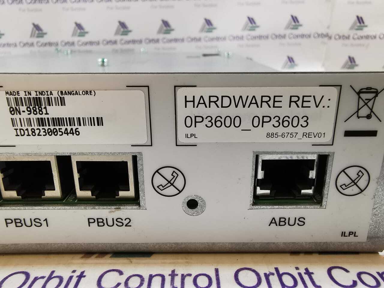 HARDWARE 0N-9881 MAIN CONTROLLER 0N - 9881 HARDWARE REV: 0P3600_0P3603 2