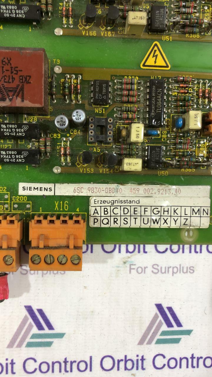 Siemens 6SC 9830-OBD40 SIEMENS 6SC 9830-OBD40 CIRCUIT BOARD 5