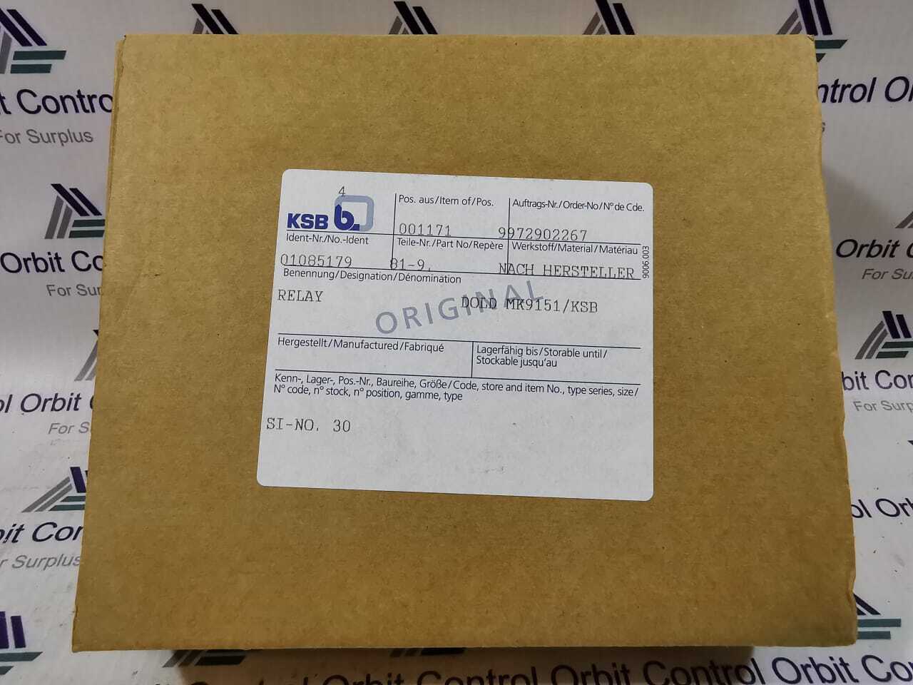 MK9151.11 E DOLD & SOHNE MK9151.11 / KSB 2-15 - OHM AC220-240V 2