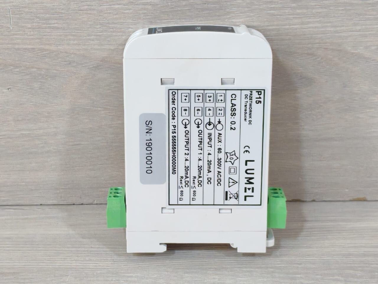 LUMEL P15 LUMEL P15-555555H0000M0 DC TRANSDUCER 4
