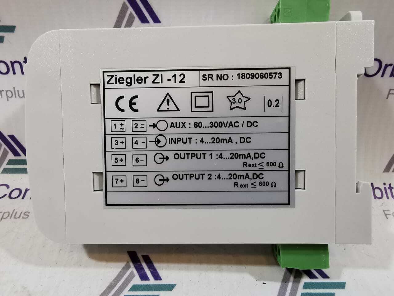 ZIEGLER ZI-12 ZIEGLER ZI-12 SIGNAL ISOLATOR 3