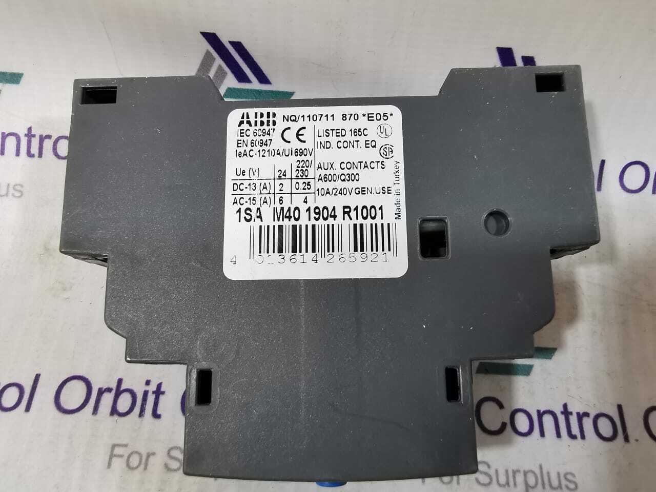ABB M40 1904 R1001 ABB 1SA M40 1904 R1001 ALARM SWITCH 2