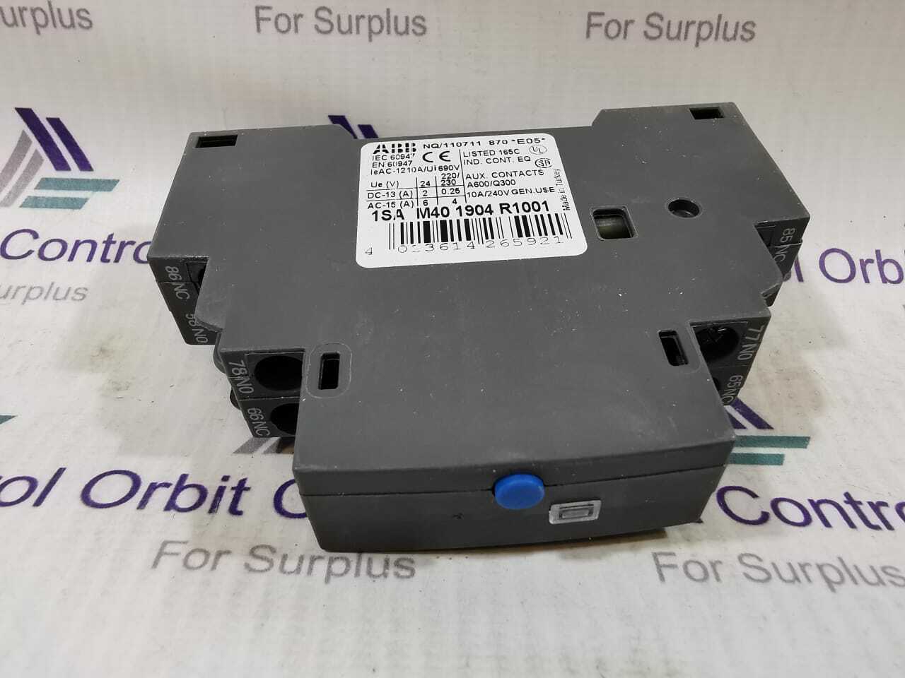 ABB M40 1904 R1001 ABB 1SA M40 1904 R1001 ALARM SWITCH 3