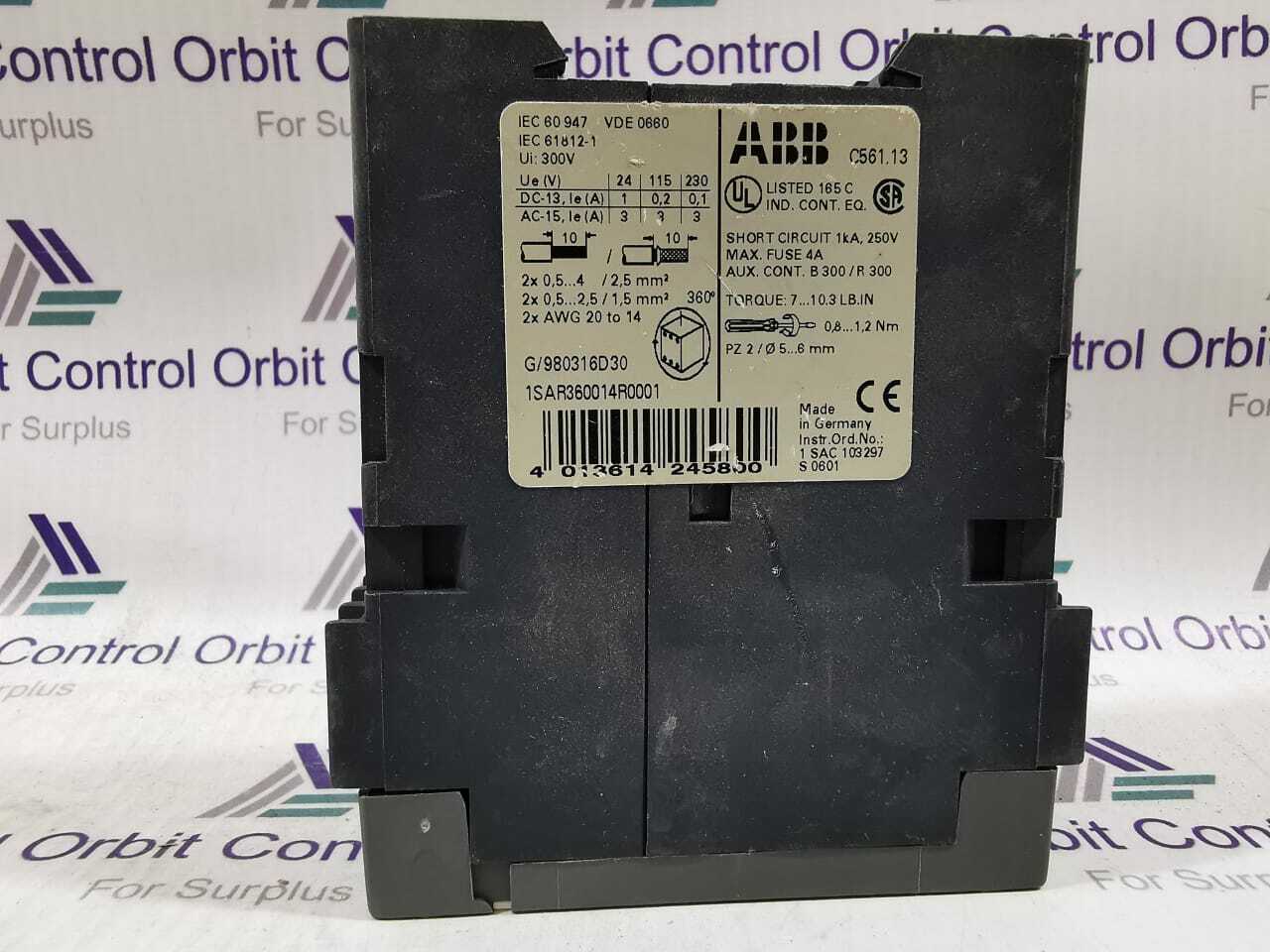 ABB C561.13 ABB 1SAR360014R0001 C561.13 TIME DELAY RELAY 3