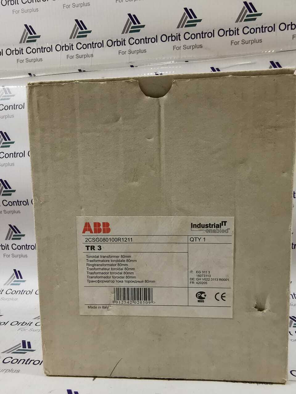 ABB TR-3 ABB 2CSG080100R1211 TR 3 TAROIDAL TRANSFORMER 4