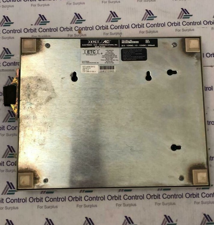 ETC ETC-8208-SN12 ELECTRONIC TELE - COMMUNICATIONS INCORPORATED ETC-8208-SN12 2