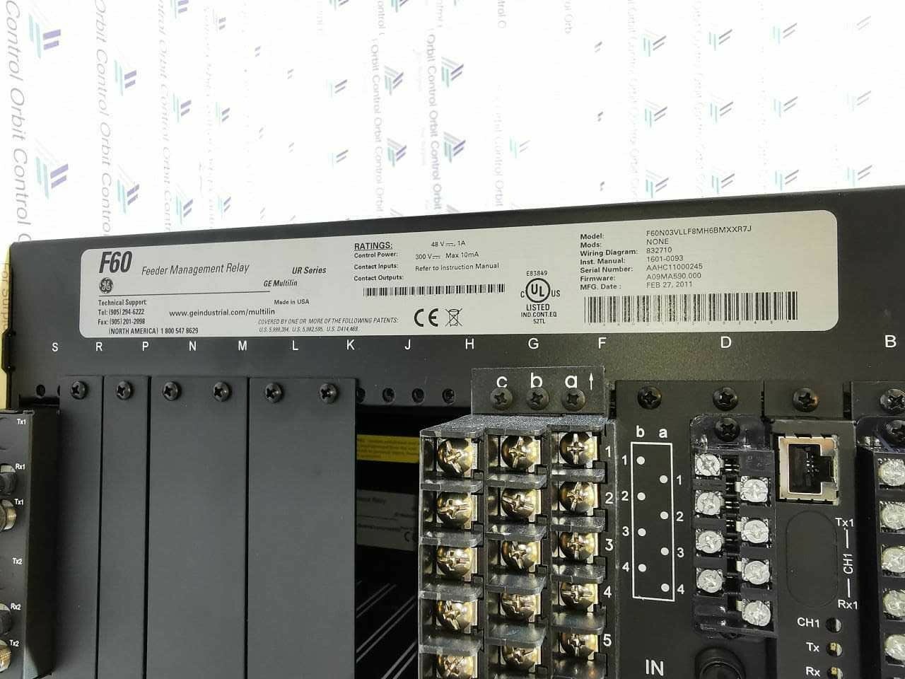 GE F60N03VLLF8MH6BMXXR7J GENERAL ELECTRIC F60 FEEDER MANAGEMENT RELAY F60N03VLLF8MH6BMXXR7J 9