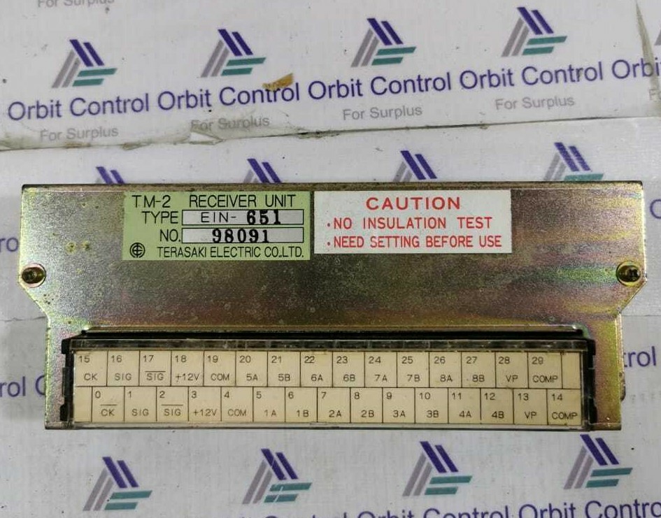 TERASAKI EIN-651 TERASAKI ELECTRIC TM-2 RECEIVER UNIT EIN-651 2