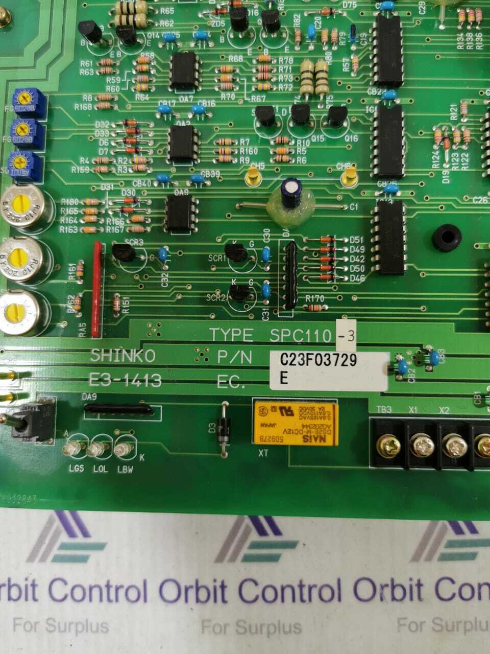 SHINKO SPC110-3 SHINKO E3-1413 CIRCUIT BOARD SPC110-3 4