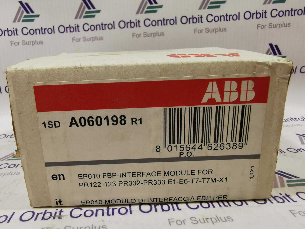 ABB EP010 INTERFACE MODULE 1SD A060198 R1