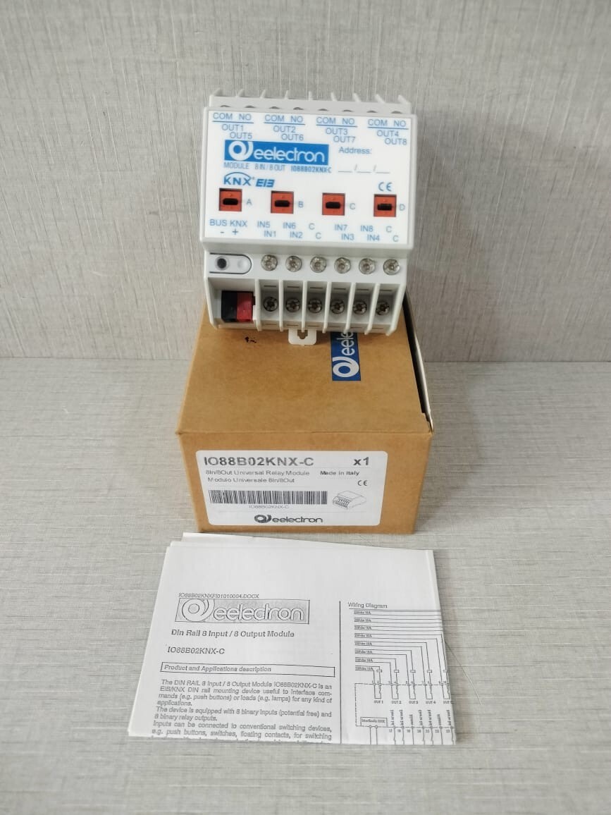 EELECTRON IO88B02KNX-C 8in/8Out UNIVERSAL RELAY MODULE