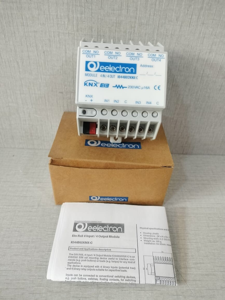 EeLECTRON IO44B02KNX-C 4in-4out UNIVERSAL RELAY MODULE